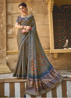 Multi Colour Color Contemporary Saree