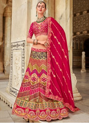 Multi Colour Engagement Lehenga Choli