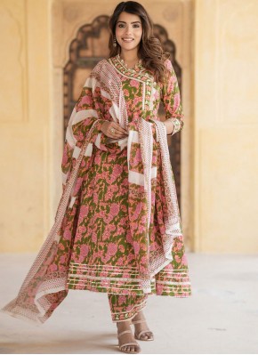 Multi Colour Party Salwar Kameez