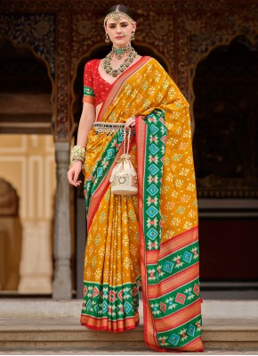 Mustard Fancy Classic Saree