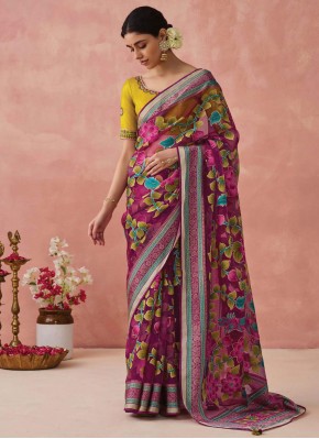 Mystic Magenta Party Classic Saree