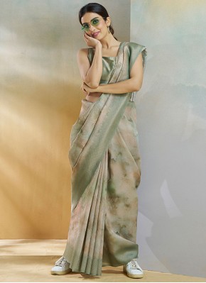 Mystical Sea Green Weaving Classic Saree