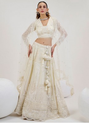 Off White Wedding Readymade Lehenga Choli