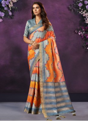 Orphic Woven Crepe Silk Contemporary Saree