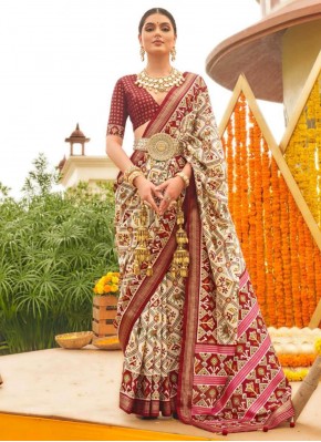 Patola Silk  Classic Saree in Multi Colour