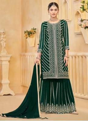 Perfect Faux Georgette Trendy Salwar Kameez