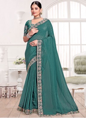 Perfect Silk Embroidered Traditional Saree