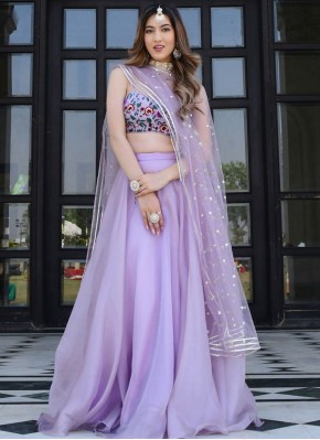 Phenomenal Plain Net Lehenga Choli