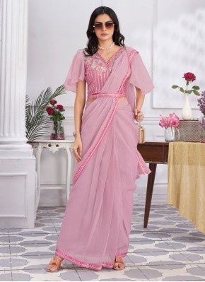 Pink Ceremonial Designer Saree
