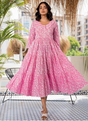 Pink Color Designer Gown