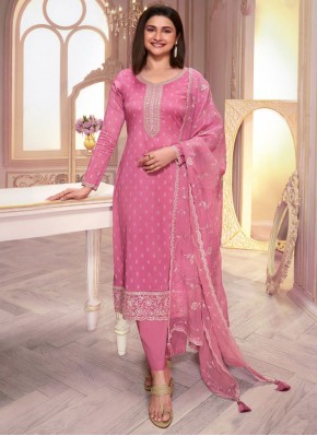 Pink Embroidered Festival Trendy Salwar Kameez