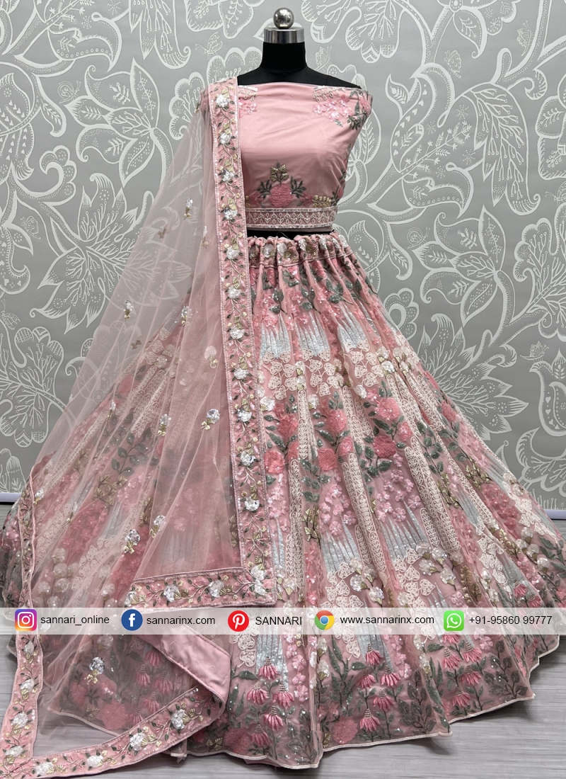 Pink Lehenga - Buy Latest Pink Color Lehenga Choli Online
