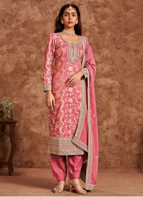 Pink pure-dola Pant Style Suit