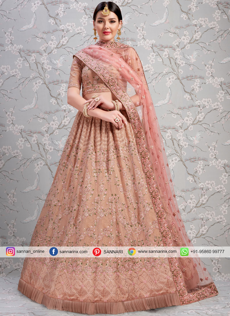 bridal lehenga pink