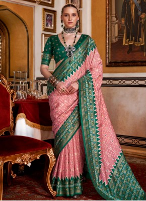 Pink Silk Party Classic Saree