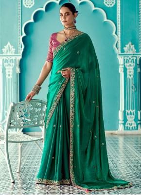 Piquant Trendy Saree For Sangeet