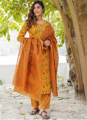 Piquant Yellow Festival Readymade Salwar Kameez