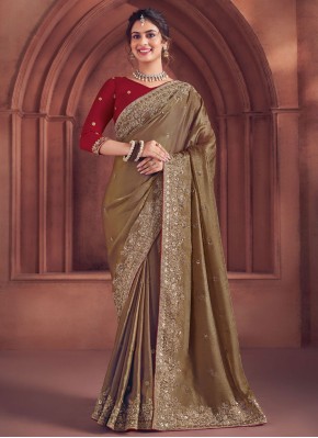 Pleasance Embroidered Sangeet Contemporary Saree