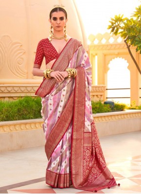 Pleasance Foil Print Trendy Saree