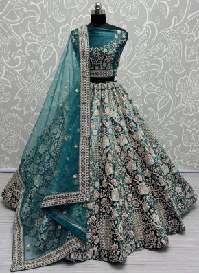 Precious Firozi Designer Lehenga Choli