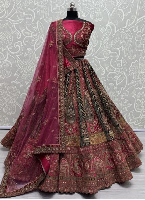 Precious Velvet Trendy Lehenga Choli