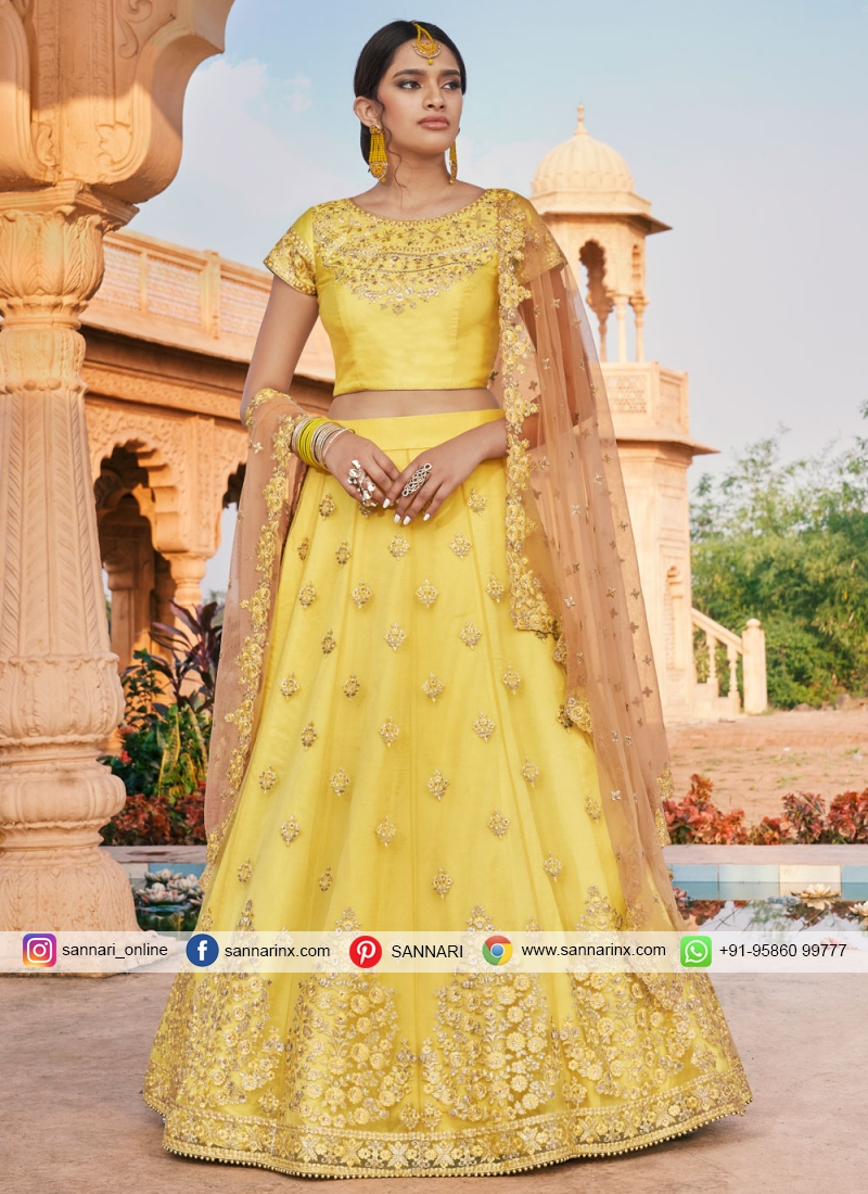 Bollywood new yellow & red designer ready wedding party wear lehenga  choli-Yana | eBay