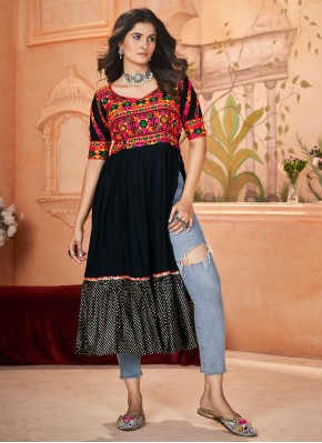 Pretty Black Casual Kurti