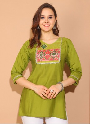 Pretty Lace Festival Party Wear Kurti