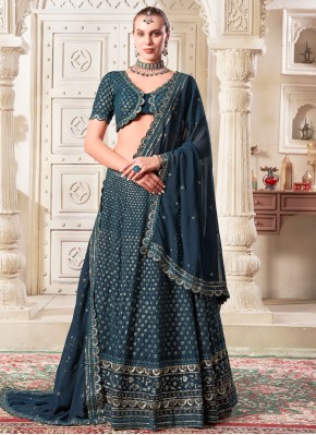 Prime Navy Blue Designer Lehenga Choli