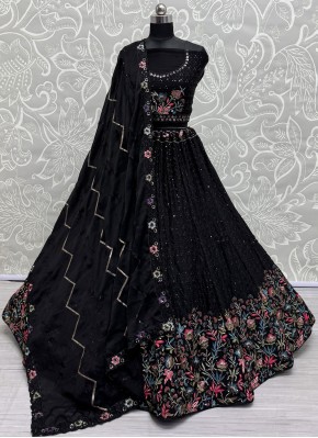 Princely Black Lehenga Choli