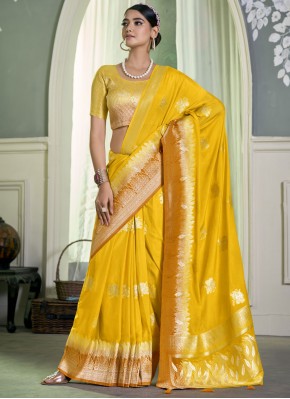 Prodigious Pure Crepe Traditional Saree