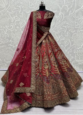 Prodigious Thread Bridal Trendy Designer Lehenga Choli