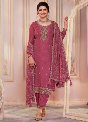 Purple and Rust Zari Festival Salwar Kameez