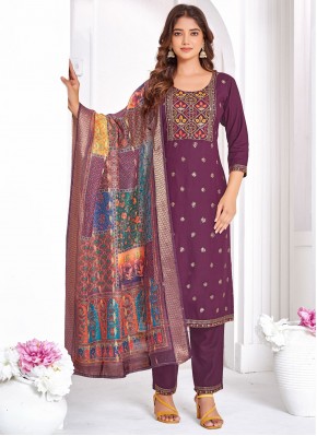 Purple Festival Pant Style Suit