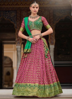 Purple Silk Engagement Readymade Lehenga Choli