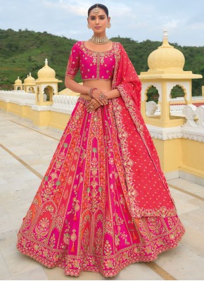 Rani and Red Color Trendy Lehenga Choli