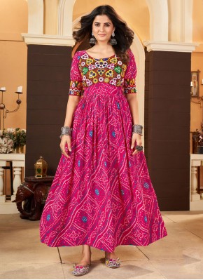 Rani Print Readymade Gown