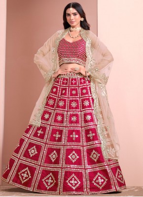 Rani Sequins Art Silk Trendy A Line Lehenga Choli