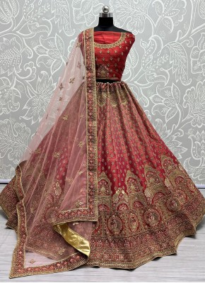 Red Color Designer Lehenga Choli