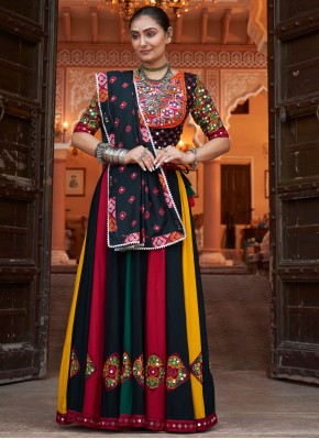 Renowned Viscose Multi Colour Mirror Readymade Lehenga Choli