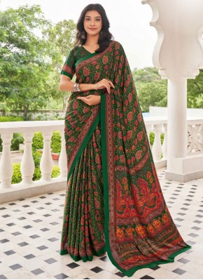 Riveting Contemporary Saree For Casual