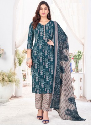 Salwar Kameez Printed Cotton in Morpeach 