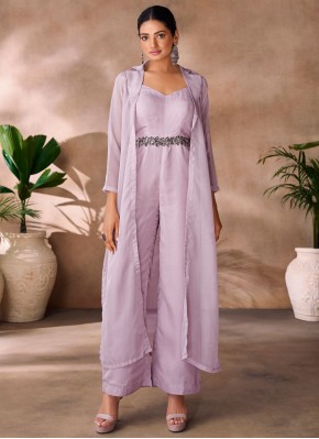 Sensational Fancy Lavender Designer Kurti