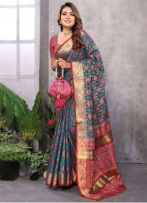 Sensible Patola Silk  Weaving Contemporary Saree