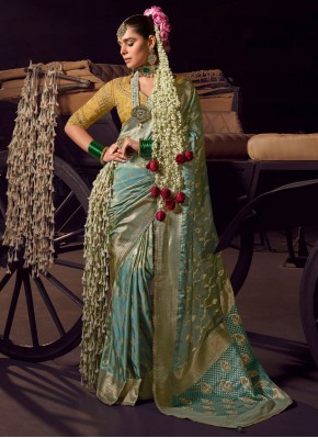 Silk Banarasi Jari Black Traditional Saree
