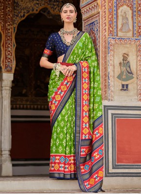 Silk Green Trendy Saree