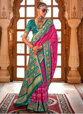 Silk Rani Designer Saree