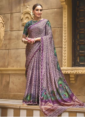 Silk Saree in Purple