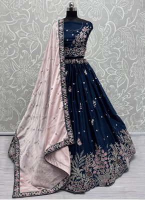 Silk Trendy Lehenga Choli in Morpeach