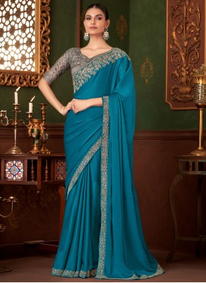 Silk Trendy Saree in Blue